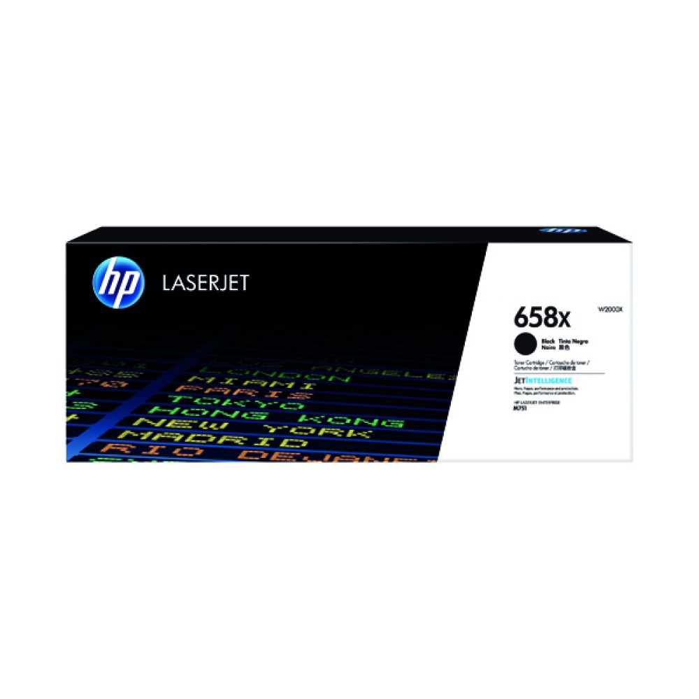 HP 658X LaserJet Toner Cartridge Cyan W2001X