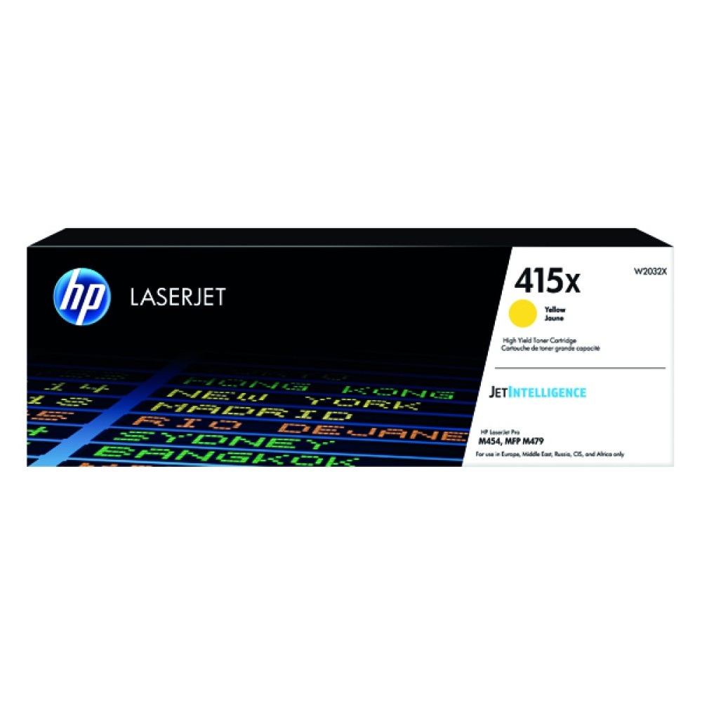 HP 415X Yellow LaserJet Toner Cartridge W2032X