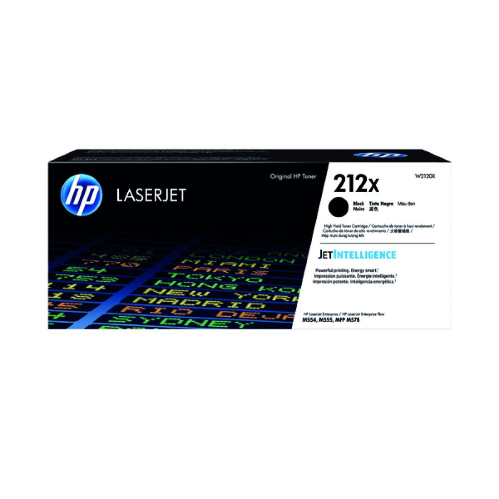 HP 212X Black High Yield Laserjet Toner Cartridge W2120X