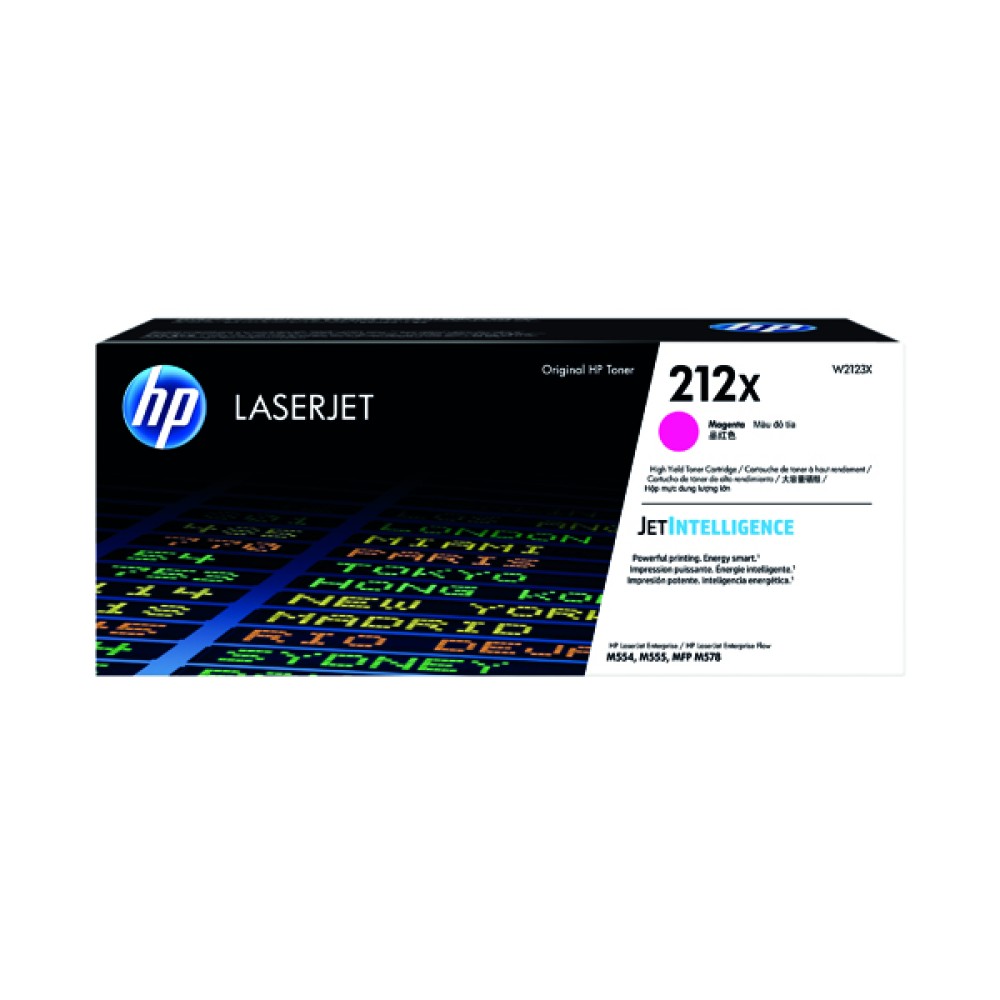 HP 212X Magenta High Yield Laserjet Toner Cartridge W2123X