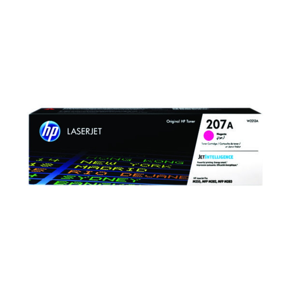 HP 207A LaserJet Toner Cartridge Magenta W2213A