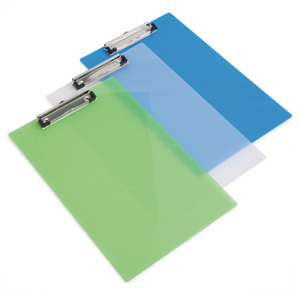 Rapesco Clipboard Frosted Transparent Assorted (10 Pack) SHP PCBAS