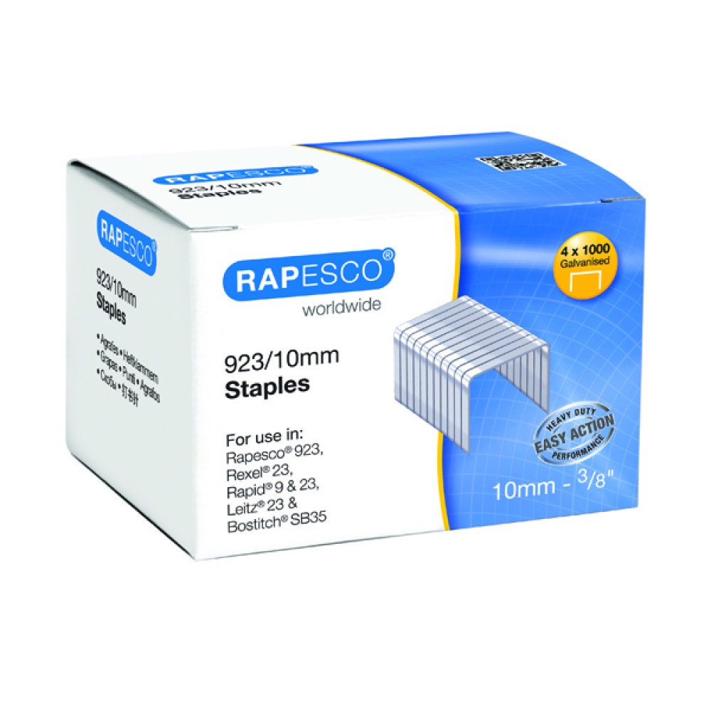 Rapesco 923/10mm Staples (4000 Pack) S92310Z3