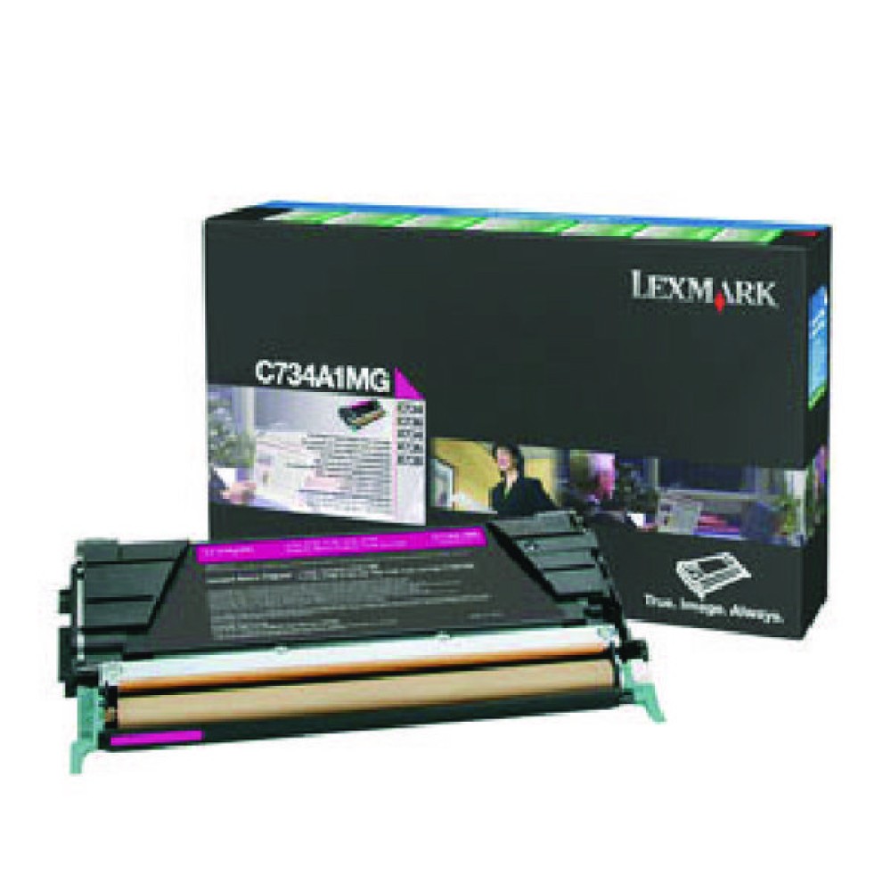 Lexmark Magenta C734A1MG Return Program Toner Cartridge