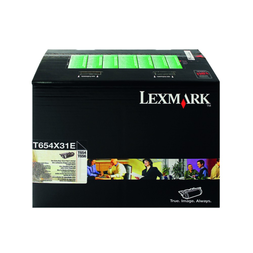 Lexmark Black Corporate Toner Cartridge Extra High Yield T654X31E