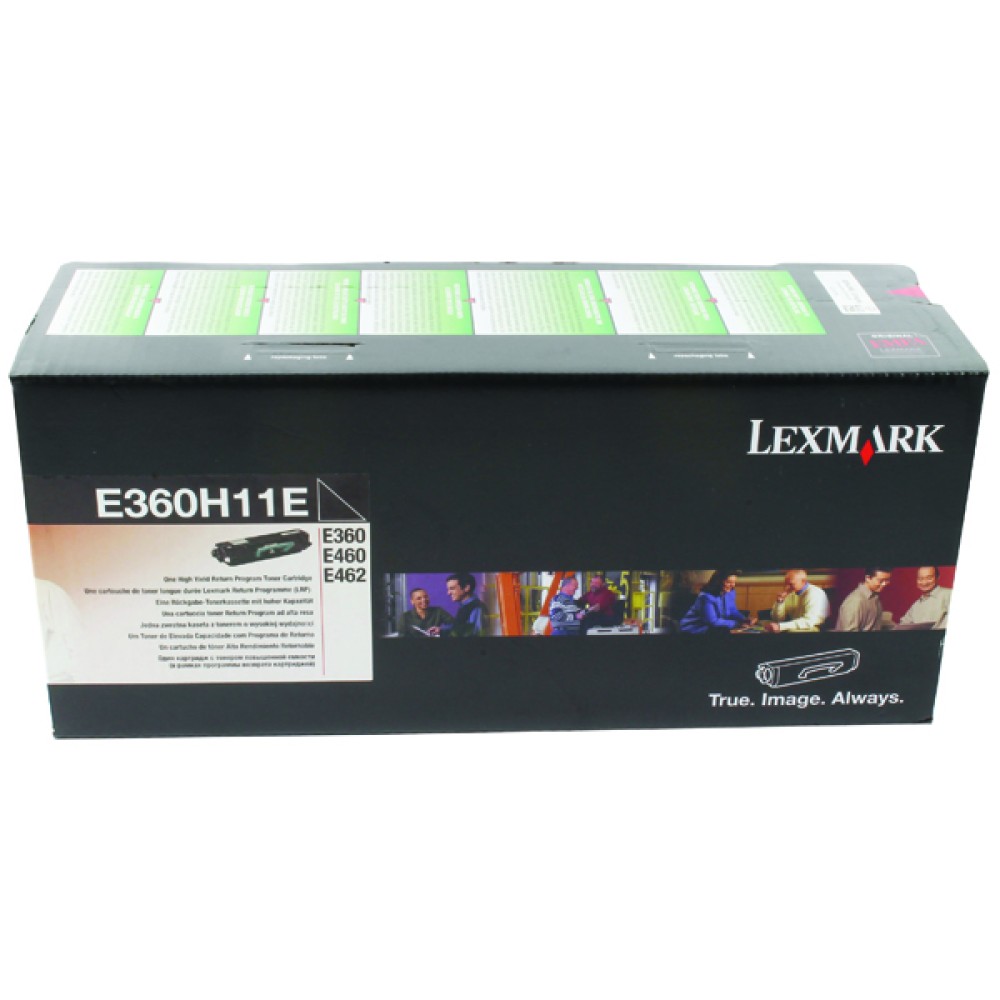 Lexmark Black Return Program Toner Cartridge High Yield E360H11E