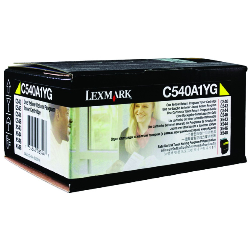 Lexmark Yellow C540 Laser Toner Cartridge C540A1YG