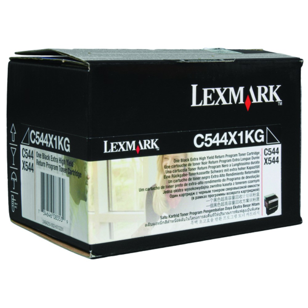 Lexmark Black Return Program Toner Cartridge Extra High Yield C544X1KG