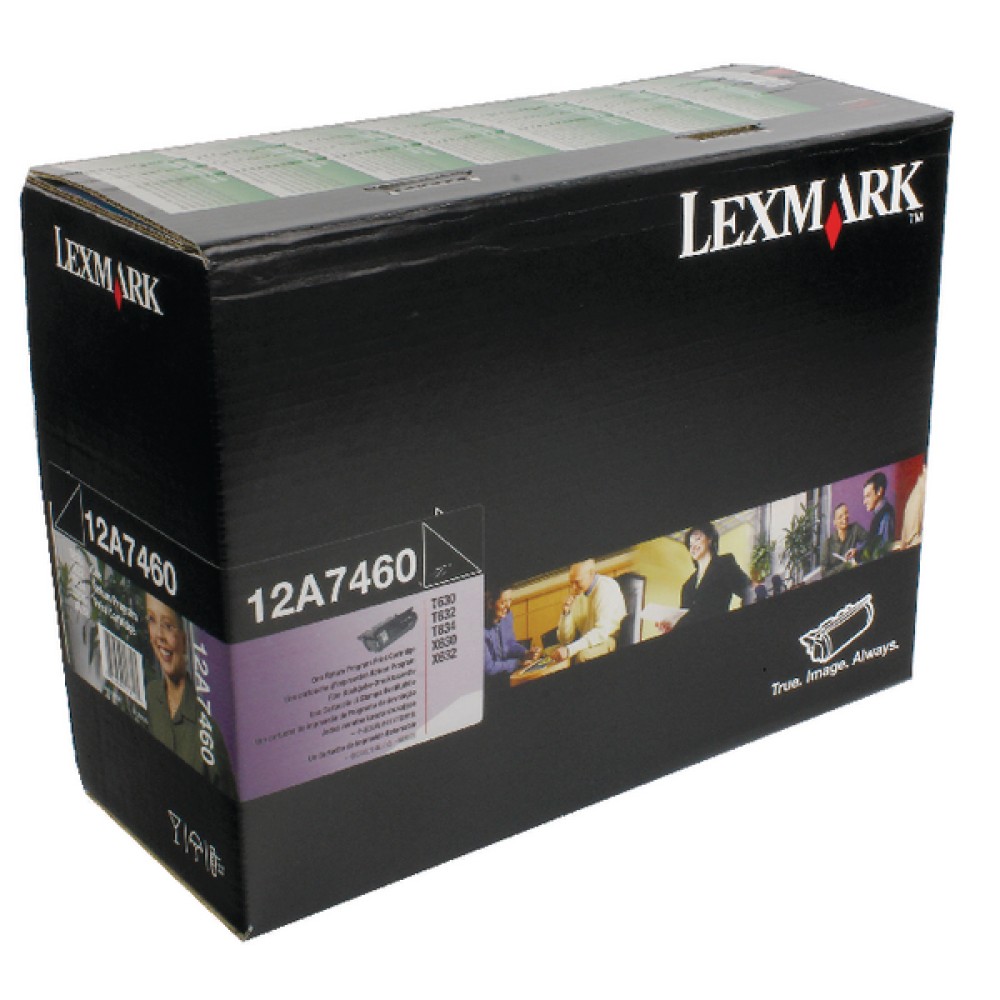 Lexmark Black 12A7460 Return Program Toner Cartridge