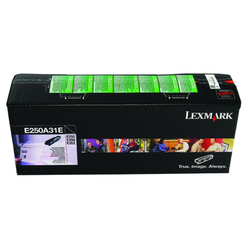 Lexmark Black Return Program Corporate Toner Cartridge E250A31E