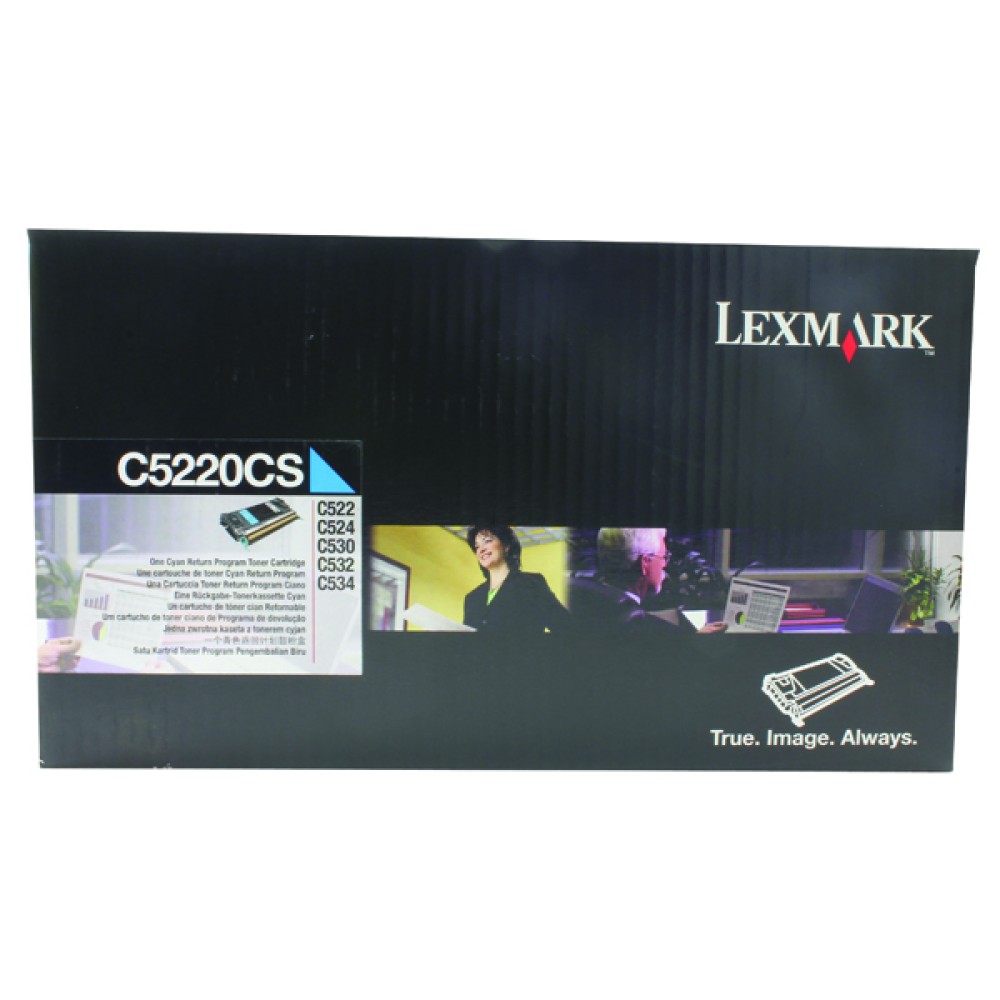 Lexmark Cyan C5220CS Return Program Toner Cartridge