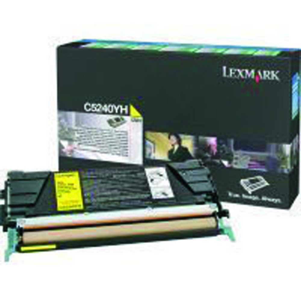 Lexmark Yellow Return Program Toner Cartridge High Yield C5240YH