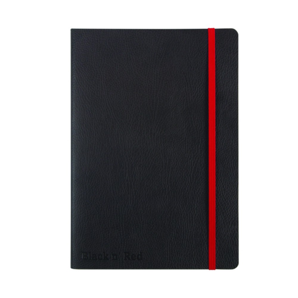 Black n\' Red Soft Cover Notebook A5 Black 400051204