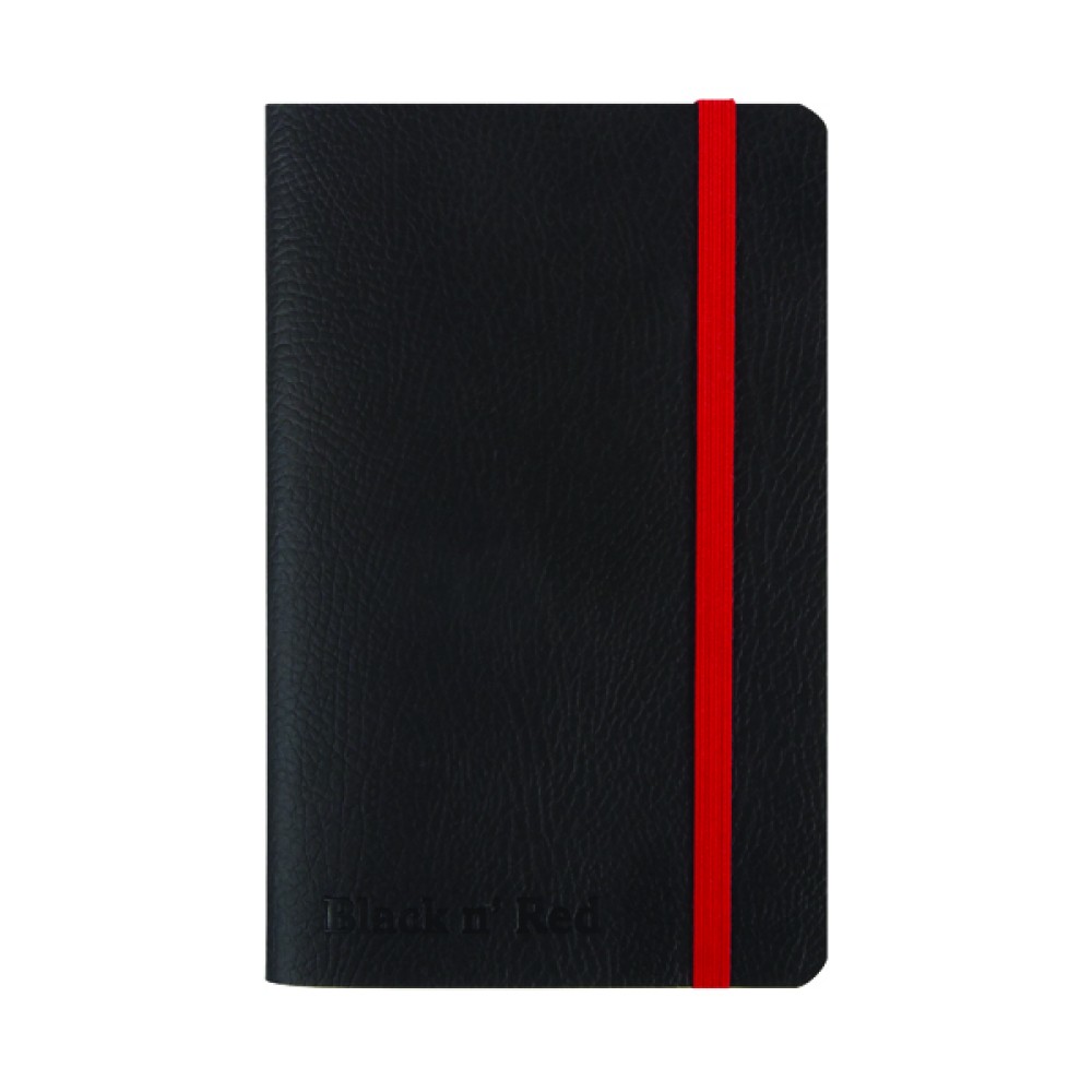 Black n\' Red Soft Cover Notebook A6 Black 400051205