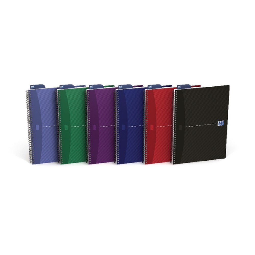 Oxford Card Cover Wirebound Notebook A4 Assorted (5 Pack) 100105331