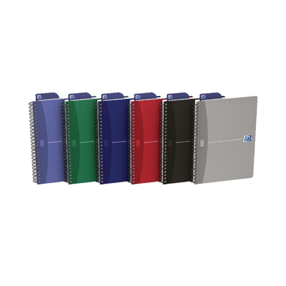 Oxford Card Cover Wirebound Notebook A5 Assorted (5 Pack) 100103741