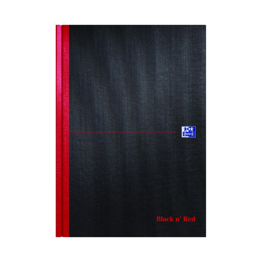 Black n\' Red A-Z Casebound Hardback Notebook A4 (5 Pack) 100080432