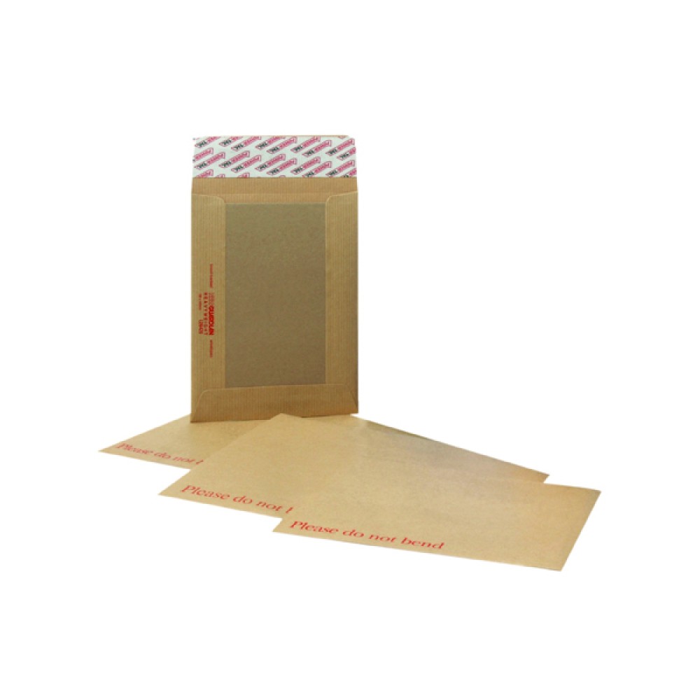 New Guardian C4 Envelopes Board Back Peel and Seal 130gsm Manilla (125 Pack) H26326