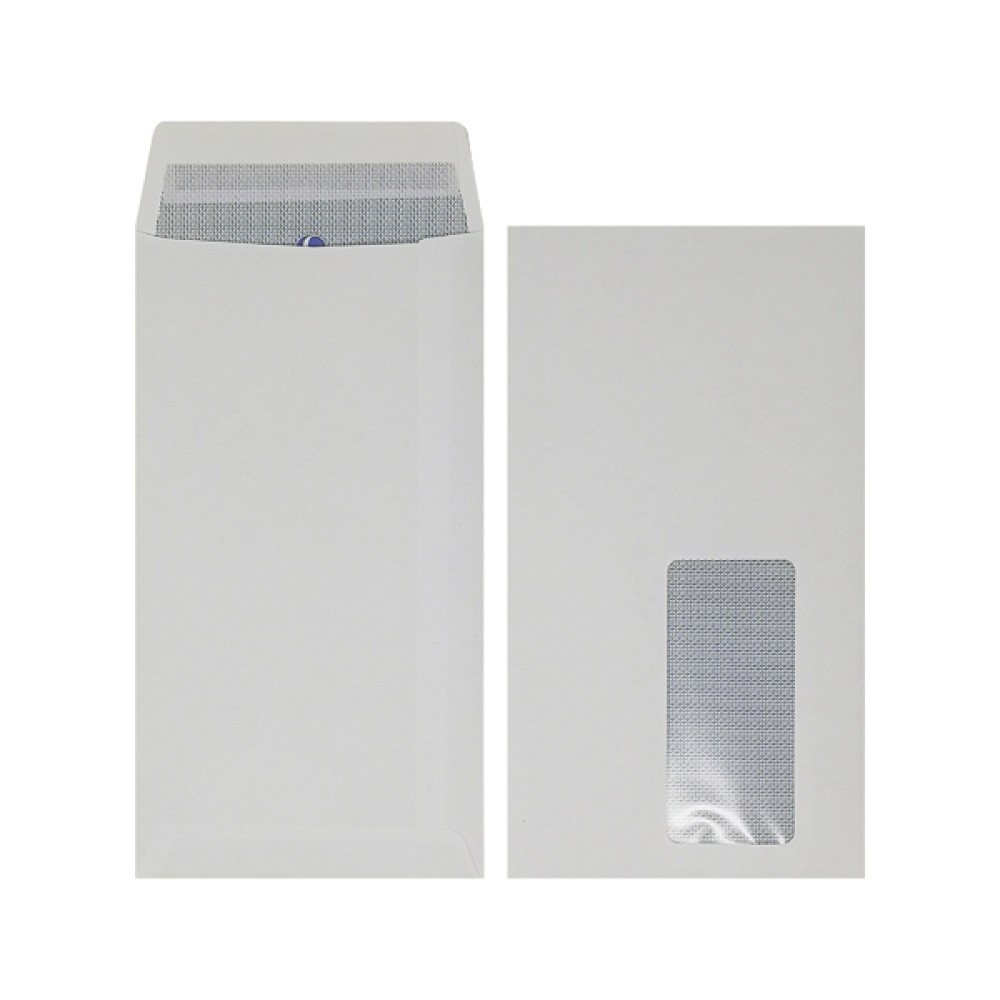Plus Fabric DL Window Envelope Peel and Seal (500 Pack) J26671