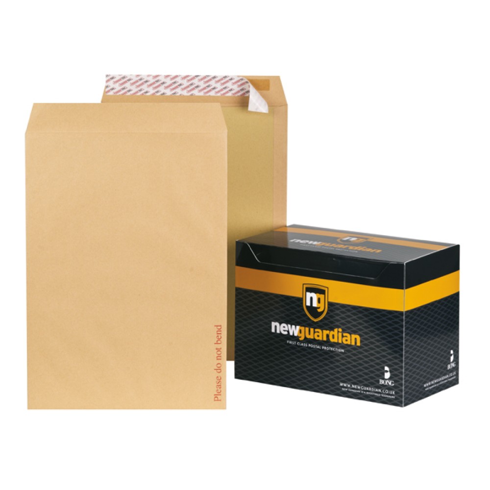 New Guardian C3 Envelope Board Back Peel and Seal 130gsm Manilla  (50 Pack) K27926