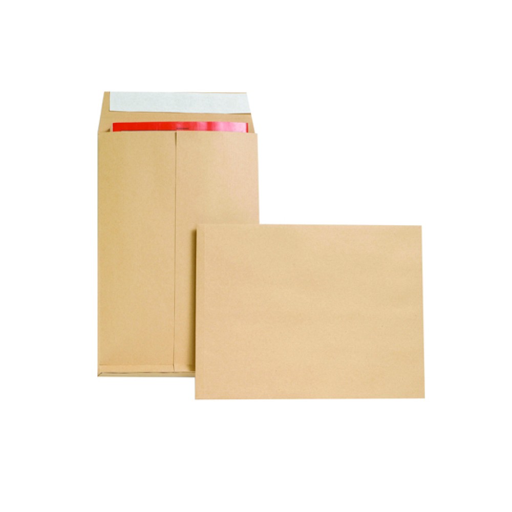 New Guardian Envelope Gusset Peel and Seal 350x248x25mm 130gsm Manilla (100 Pack) M29066