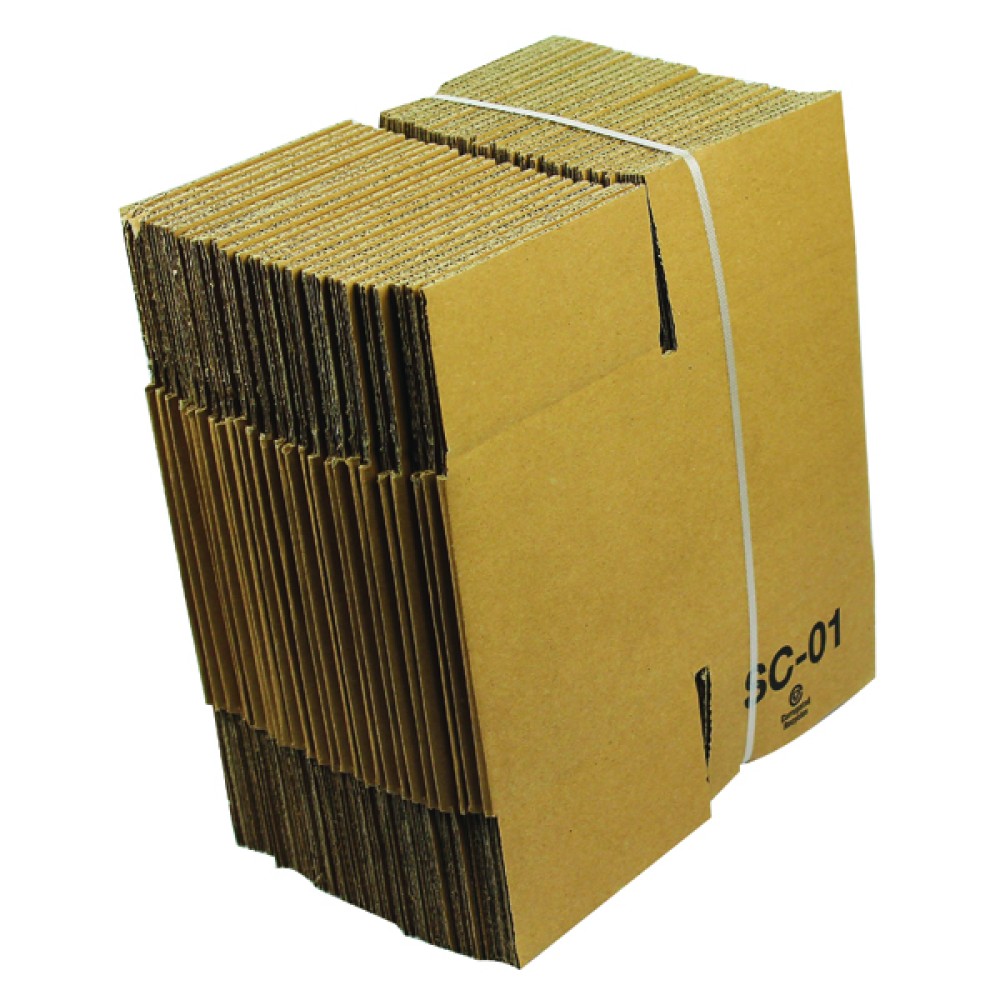 Single Wall Corrugated Dispatch Cartons 127x127x127mm Brown (25 Pack) SC-01