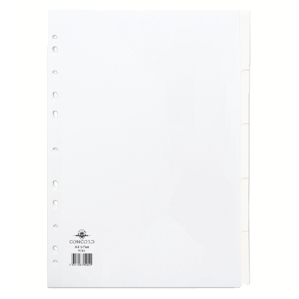 Concord  5-Part Subject Divider White A4 79901