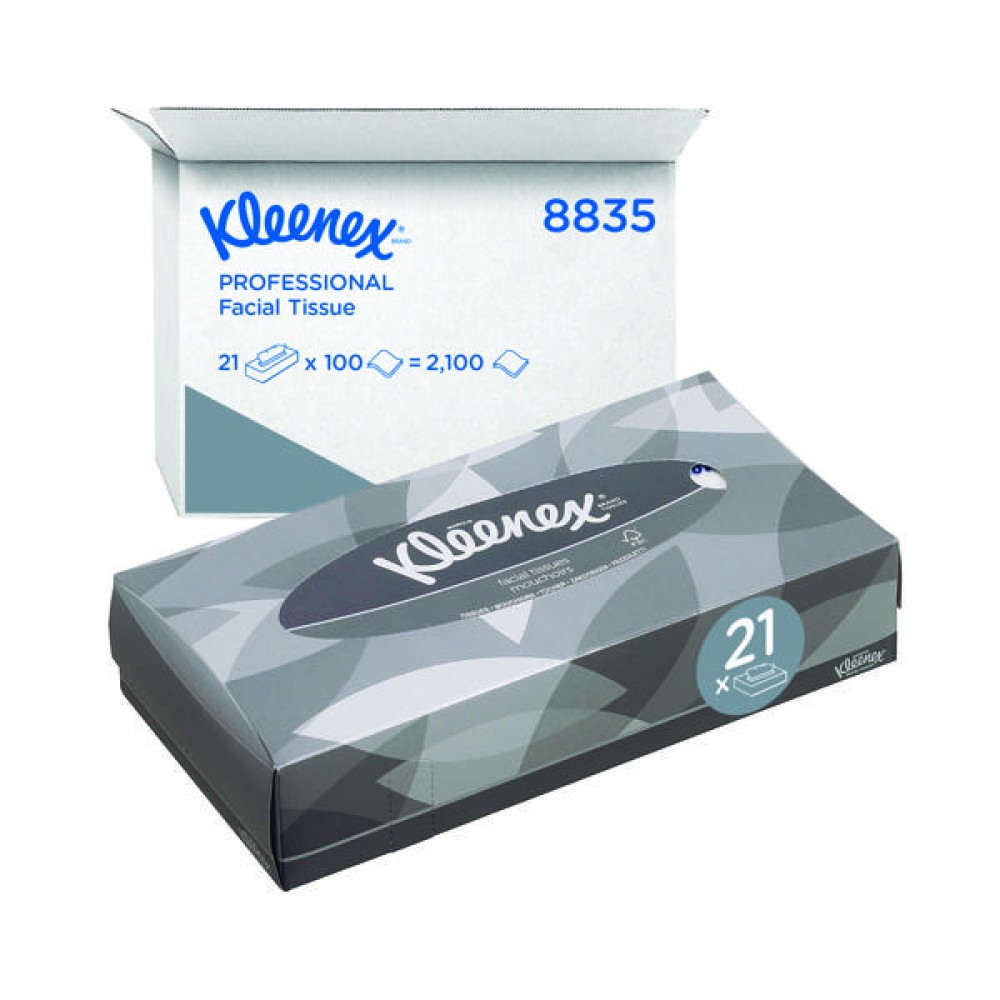 Kleenex Facial Tissues Box 100 Sheets (21 Pack) 8835