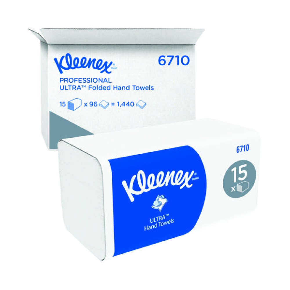 Kleenex Ultra Soft Hand Towels 3Ply White (15 Pack) 6710