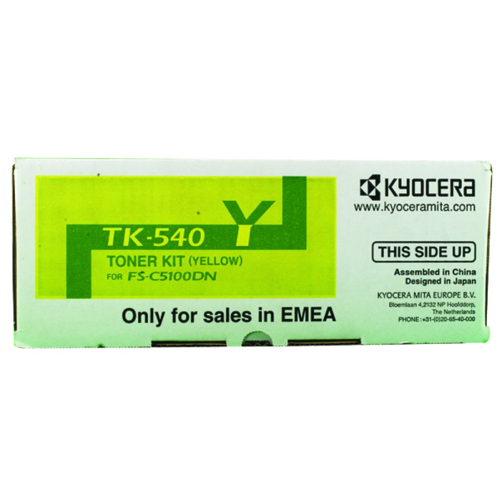 Kyocera TK-540Y Yellow Toner Cartridge 1T02HLAEU0