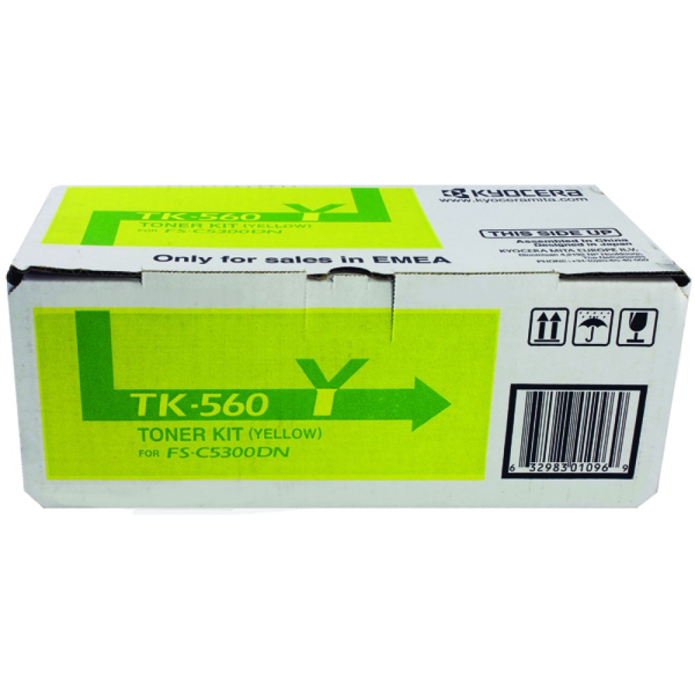 Kyocera TK-560Y Yellow Toner Cartridge 1T02HNAEU0