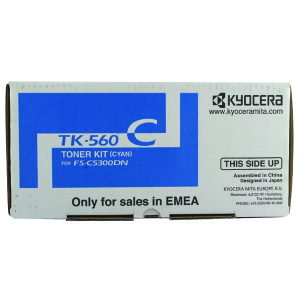 Kyocera TK-560C Cyan Toner Cartridge 1T02HNCEU0