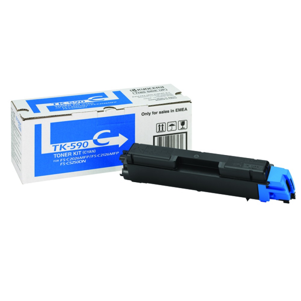 Kyocera Cyan TK-590C Toner Cartridge