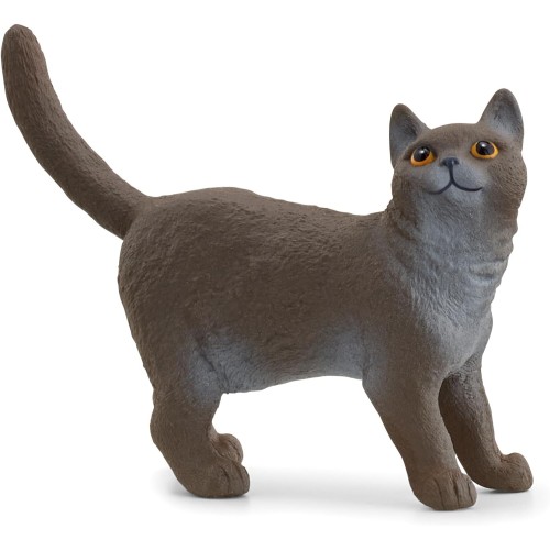 Schleich 13973 FARM WORLD British Shorthair Cat Figurine