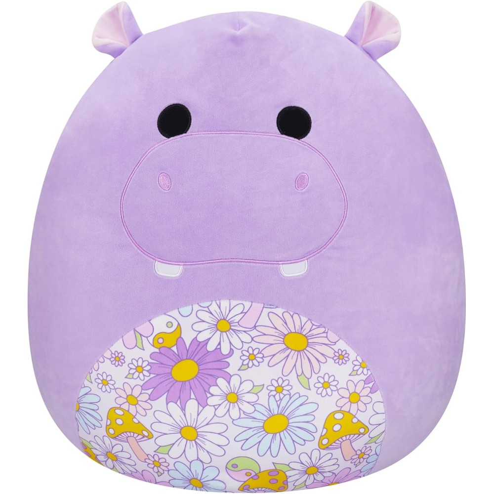 20" Squishmallow Hanna - Purple Hippo W/Floral Belly