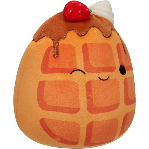 7.5-Inch Squishmallows Weaver The Waffle with Strawberries and Whipped Cream