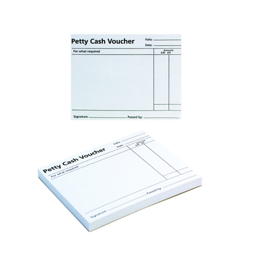 Q-Connect Petty Cash Voucher Pad 125x101mm (10 Pack) KF00103