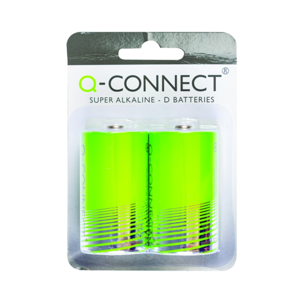 Q-Connect Size D Battery (2 Pack) KF00491