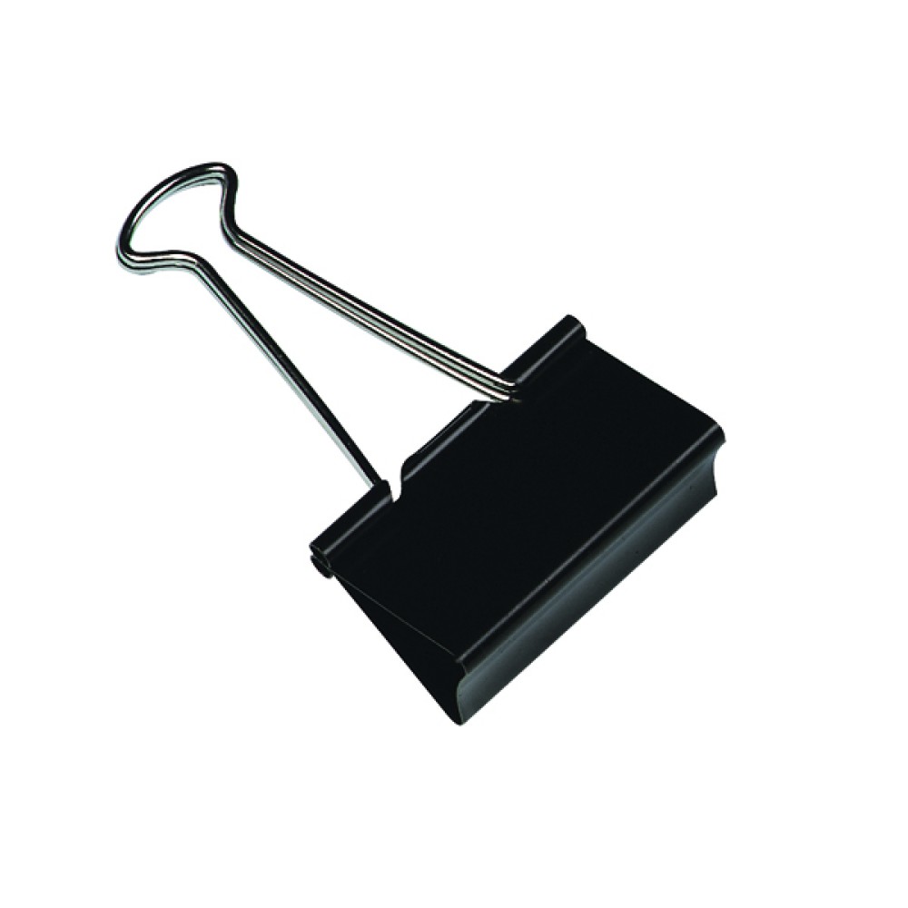Q-Connect Foldback Clip 19mm Black (10 Pack) KF01282