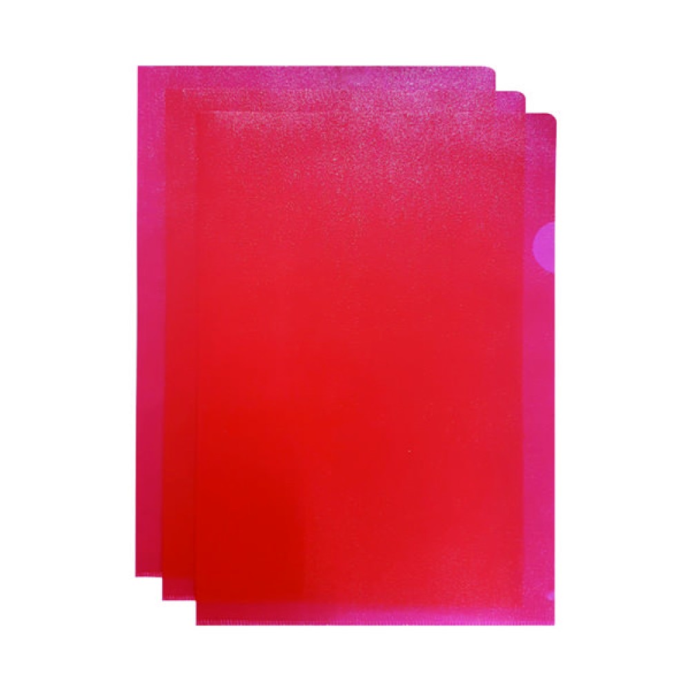 Q-Connect Cut Flush Folder A4 Red (100 Pack) KF01485