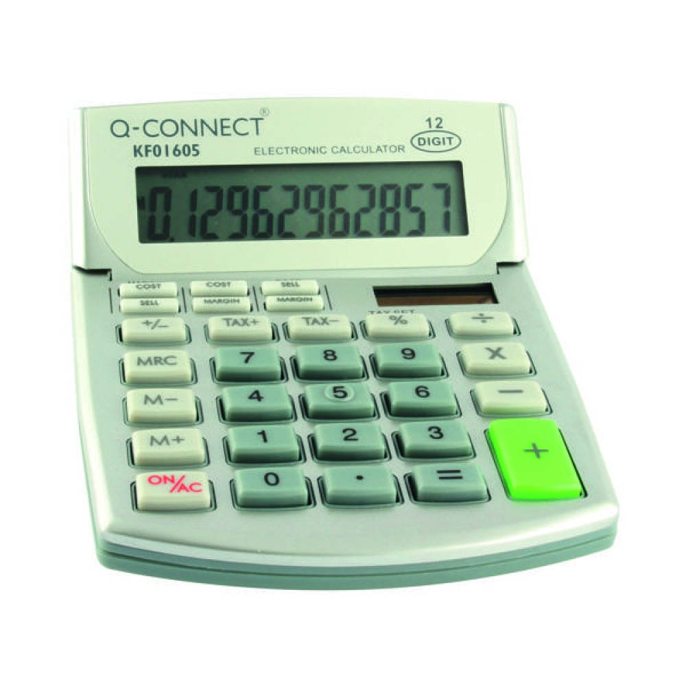 Q-Connect Semi-Desktop Calculator 12-Digit KF01605