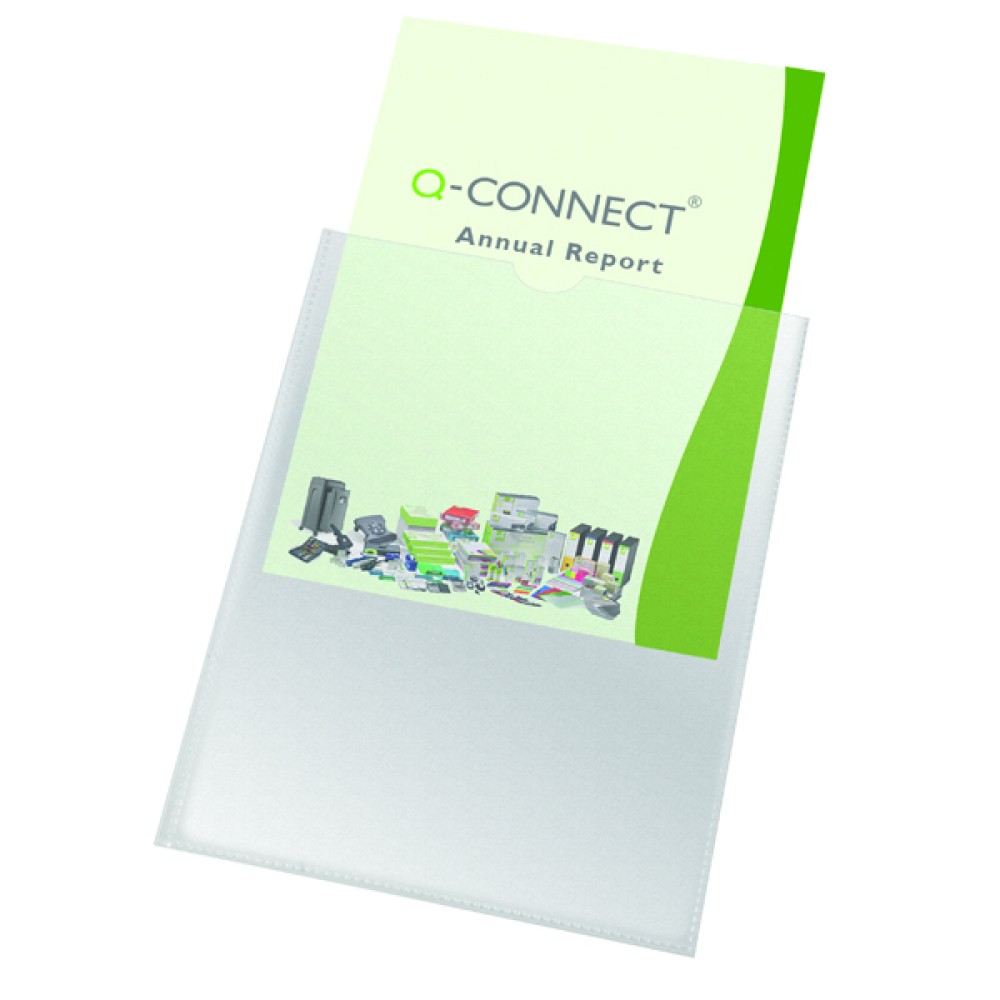 Q-Connect Card Holder Polypropylene A4 (100 Pack) KF01947