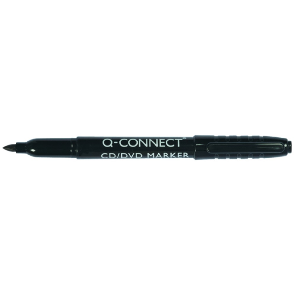 Q-Connect Permanent Marker Fine Bullet Tip Black (10 Pack) KF02300