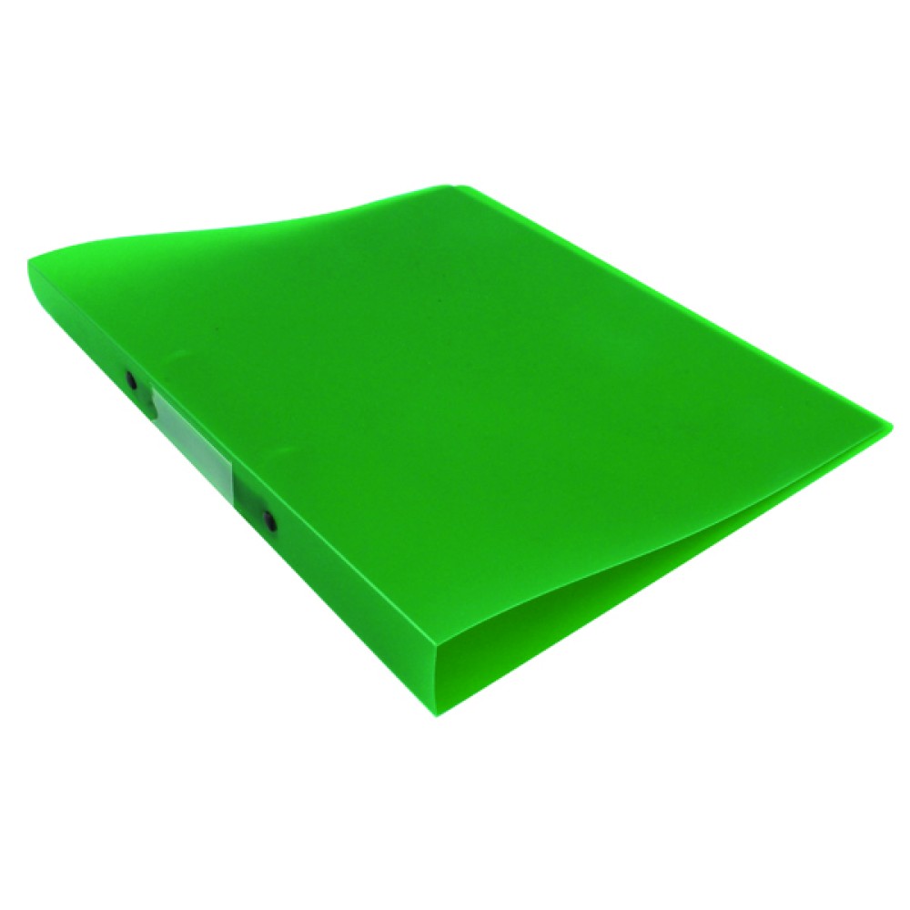 Q-Connect 2 Ring Binder Frosted A4 Green KF02484