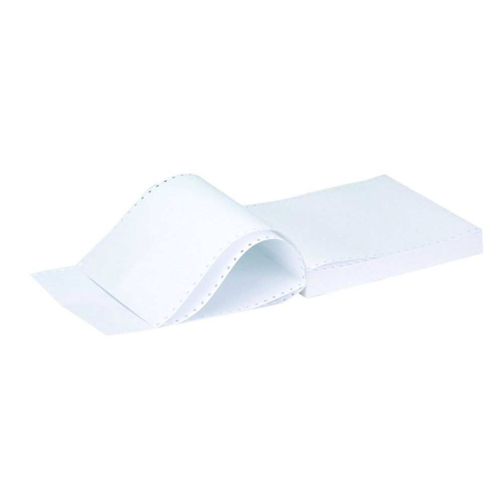 Q-Connect Listing Paper 11 x 9.5 Inches 3-Part NCR Perforated Plain (700 Pack) KF02709
