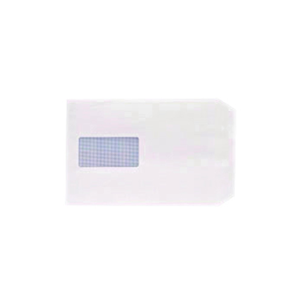 Q-Connect C5 Envelopes Window Pocket Peel and Seal 100gsm White (500 Pack) IP53