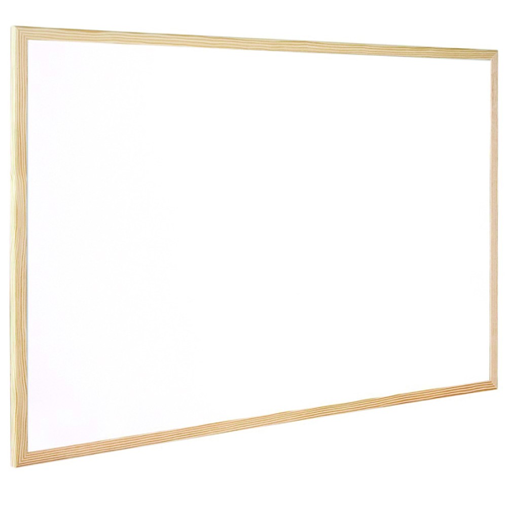 Q-Connect Wooden Frame Whiteboard 600x900mm KF03571