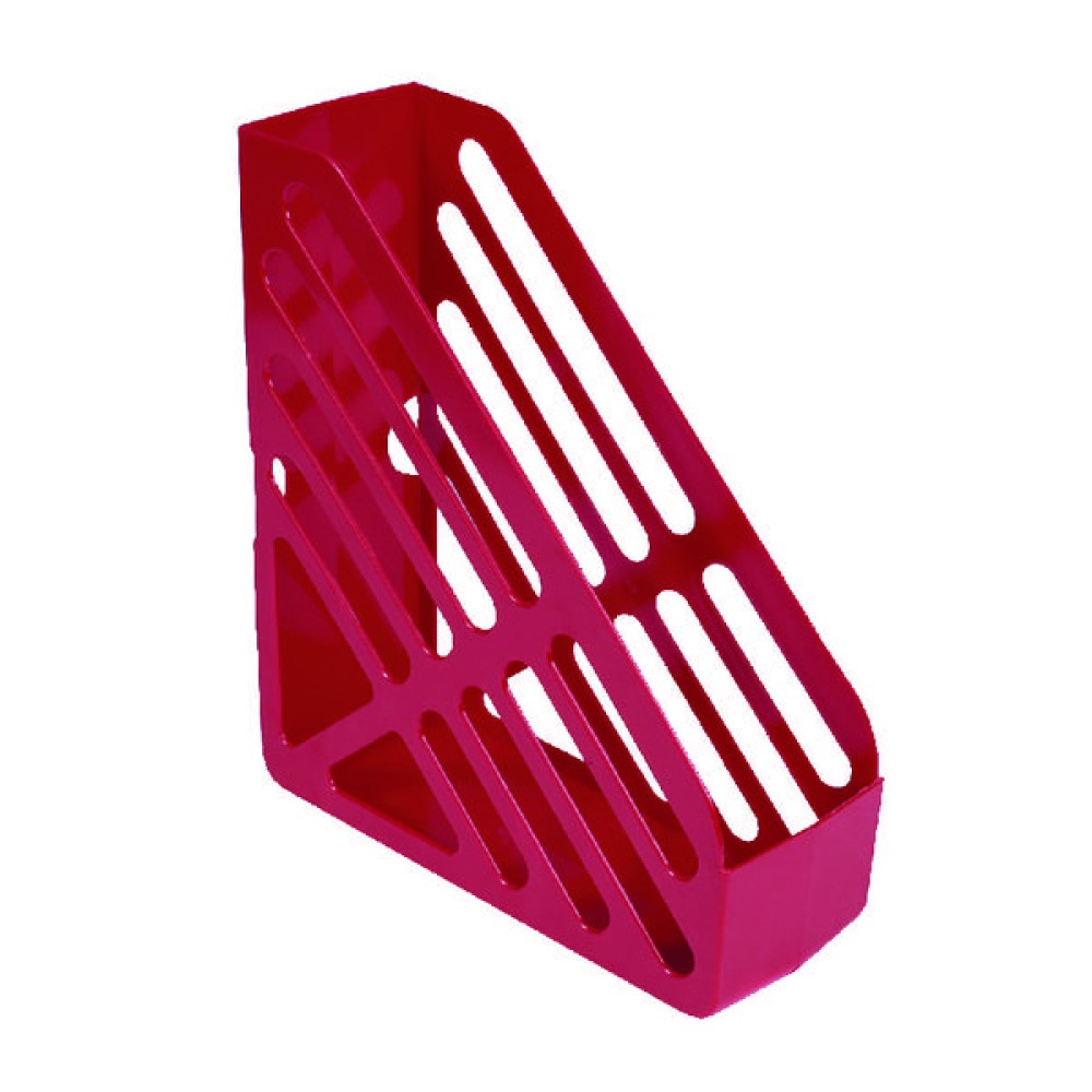 Q-Connect Magazine Rack Red CP073KFRED