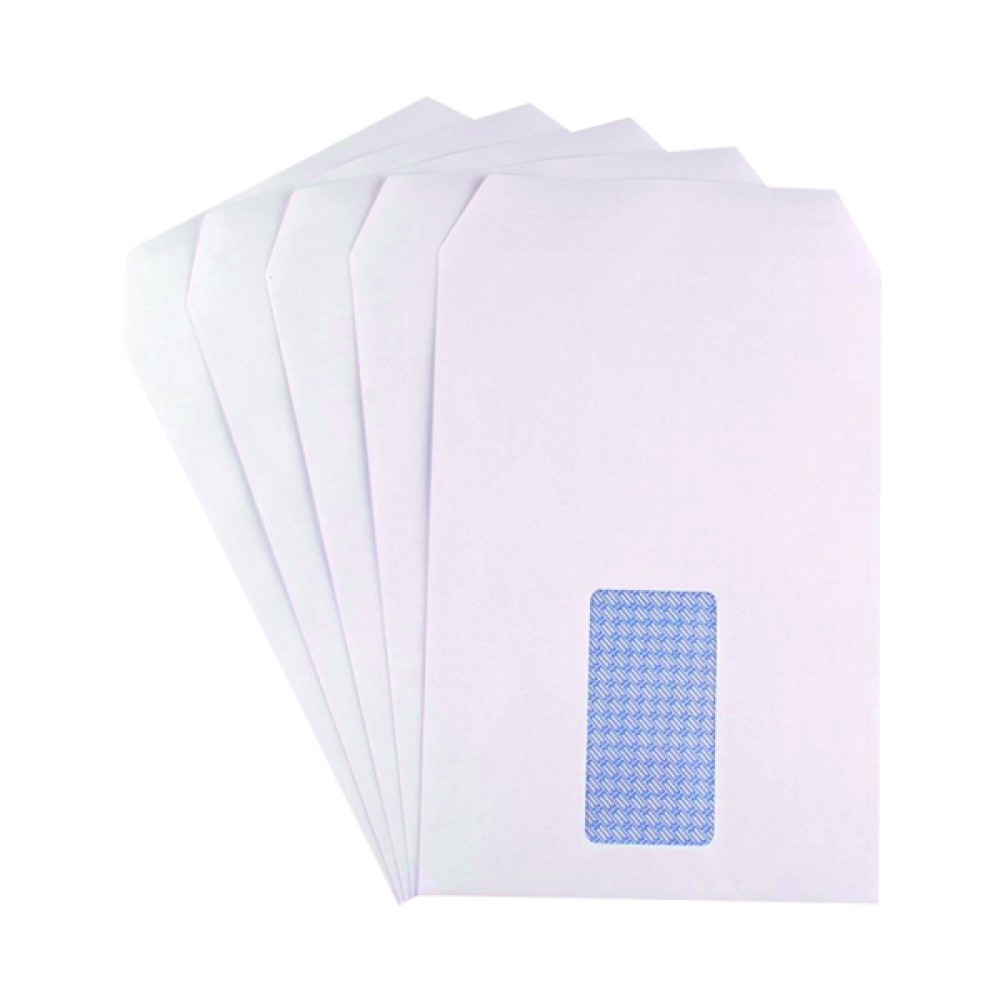 Q-Connect C5 Envelope Window Self Seal 90gsm White (150 Pack) KF07559