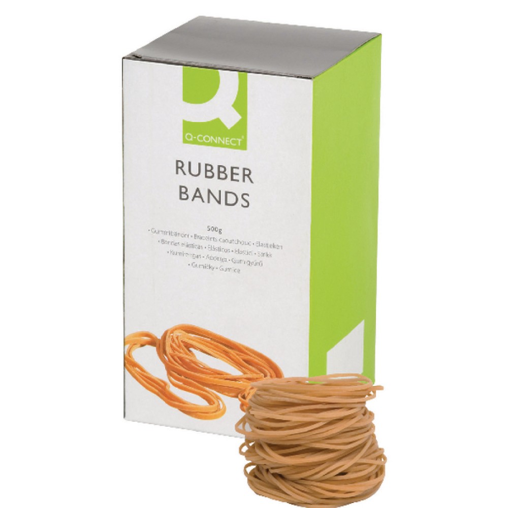 Q-Connect Rubber Bands No.24 152.4 x 1.6mm 500g KF10533